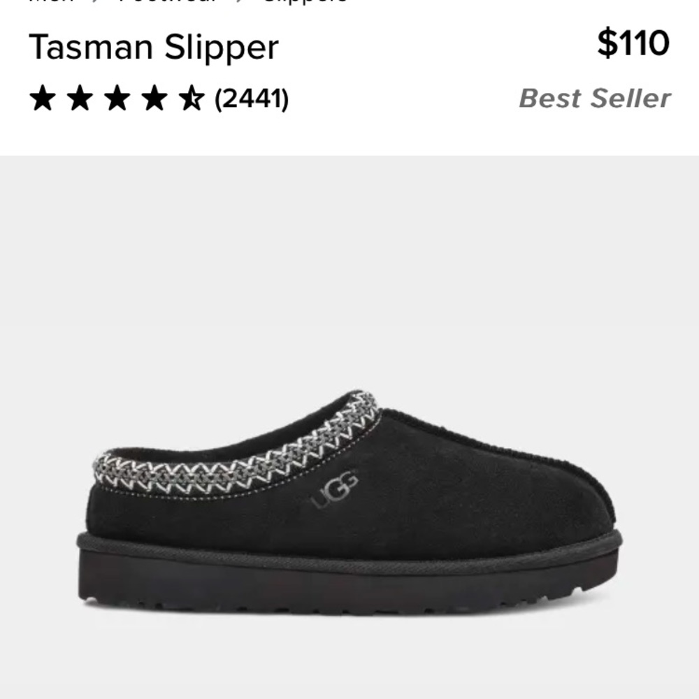 UGG Tasman slipper, men size 11